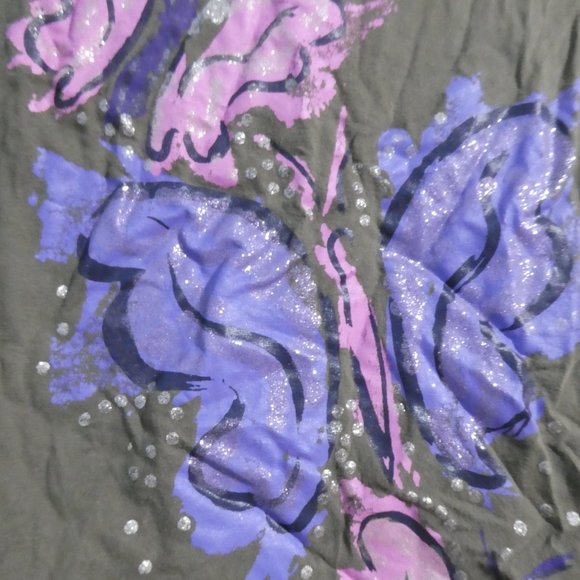 TANGERINE | size 10 | Butterfly Print Tee / T-Shirt | NWOT - Picture 6 of 13